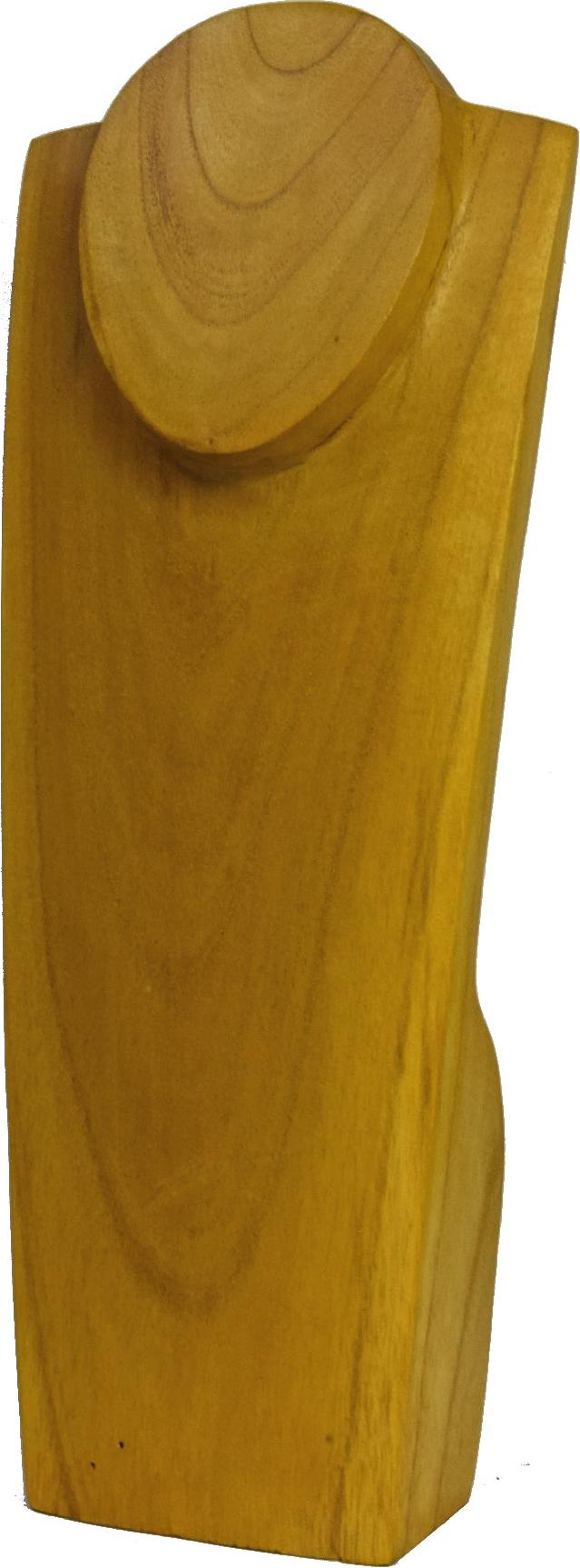 Simandra Kettendisplay aus Suarholz – Handgefertigter Schmuckständer, schlicht & edel : Hellbraun Farbe: Hellbraun