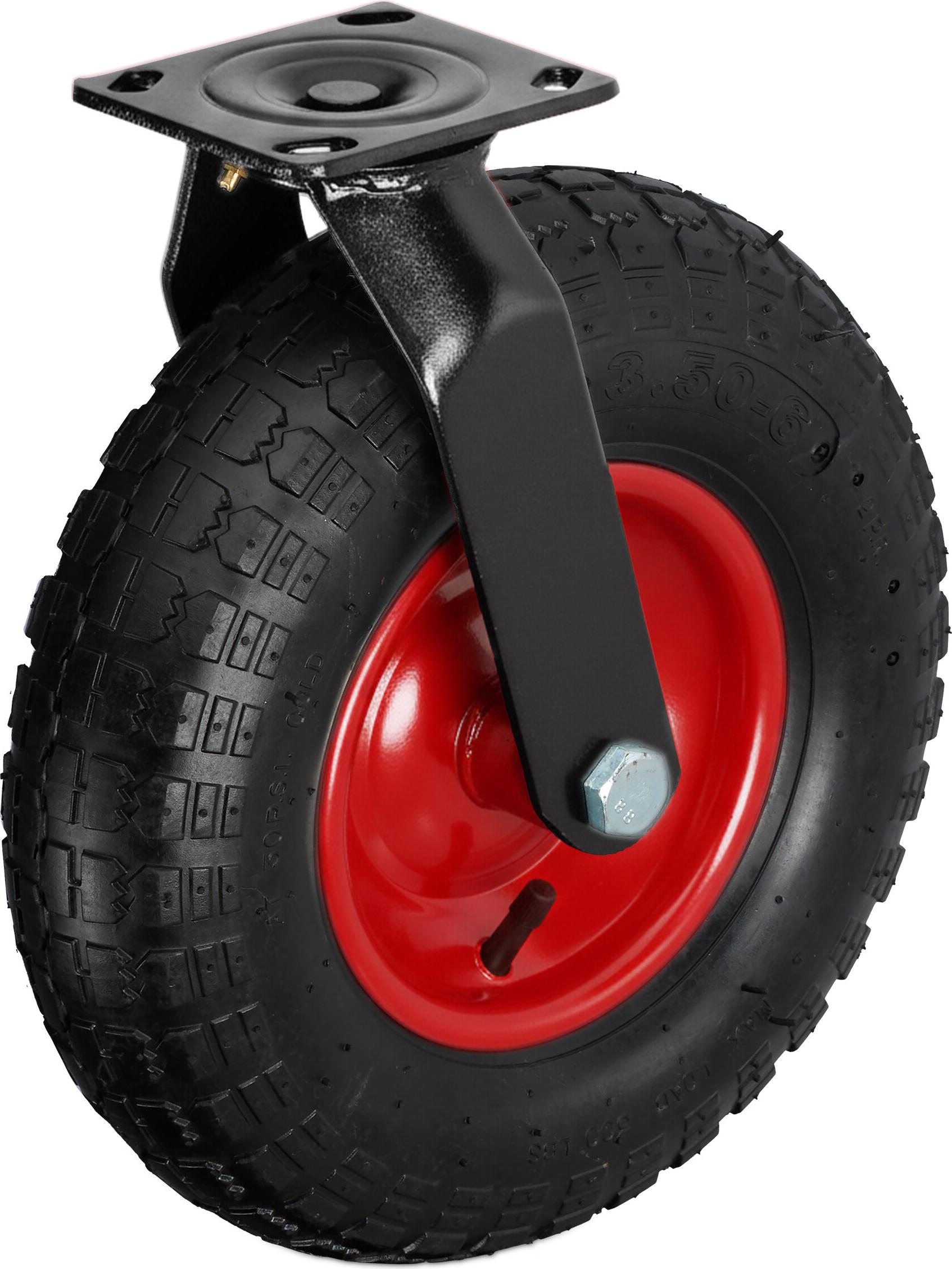 relaxdays Lenkrolle luftbereift 3.00-4 10052759_261