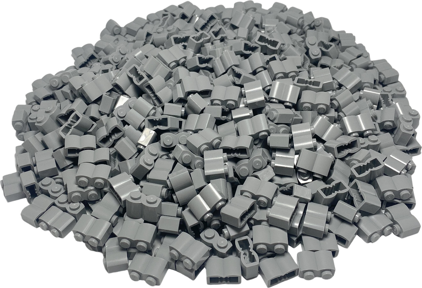 LEGO® 1x2 kocky Palisáda Modifikovaný klát Svetlo šedá - 30136 NOVINKA! Množstvo 50x