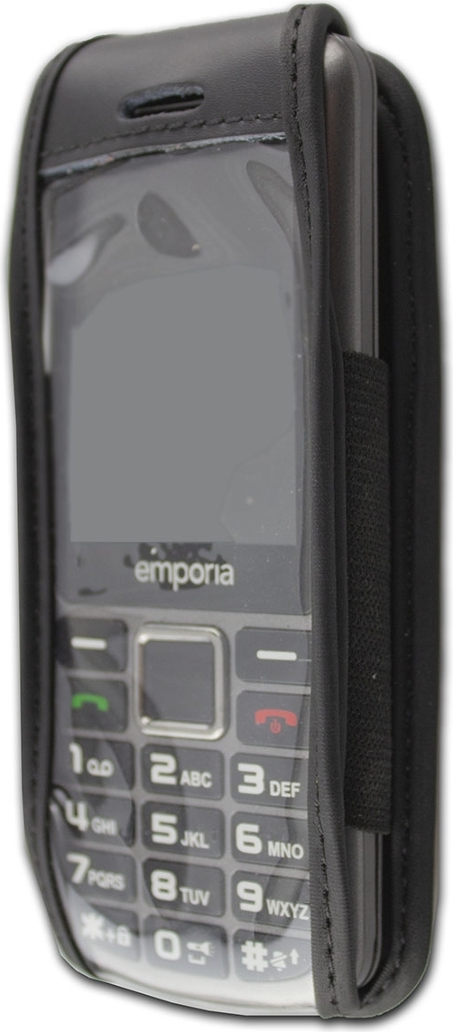 foto-kontor Custodia a Libro Compatibile con Doro 8040 Cover di Colore Nero