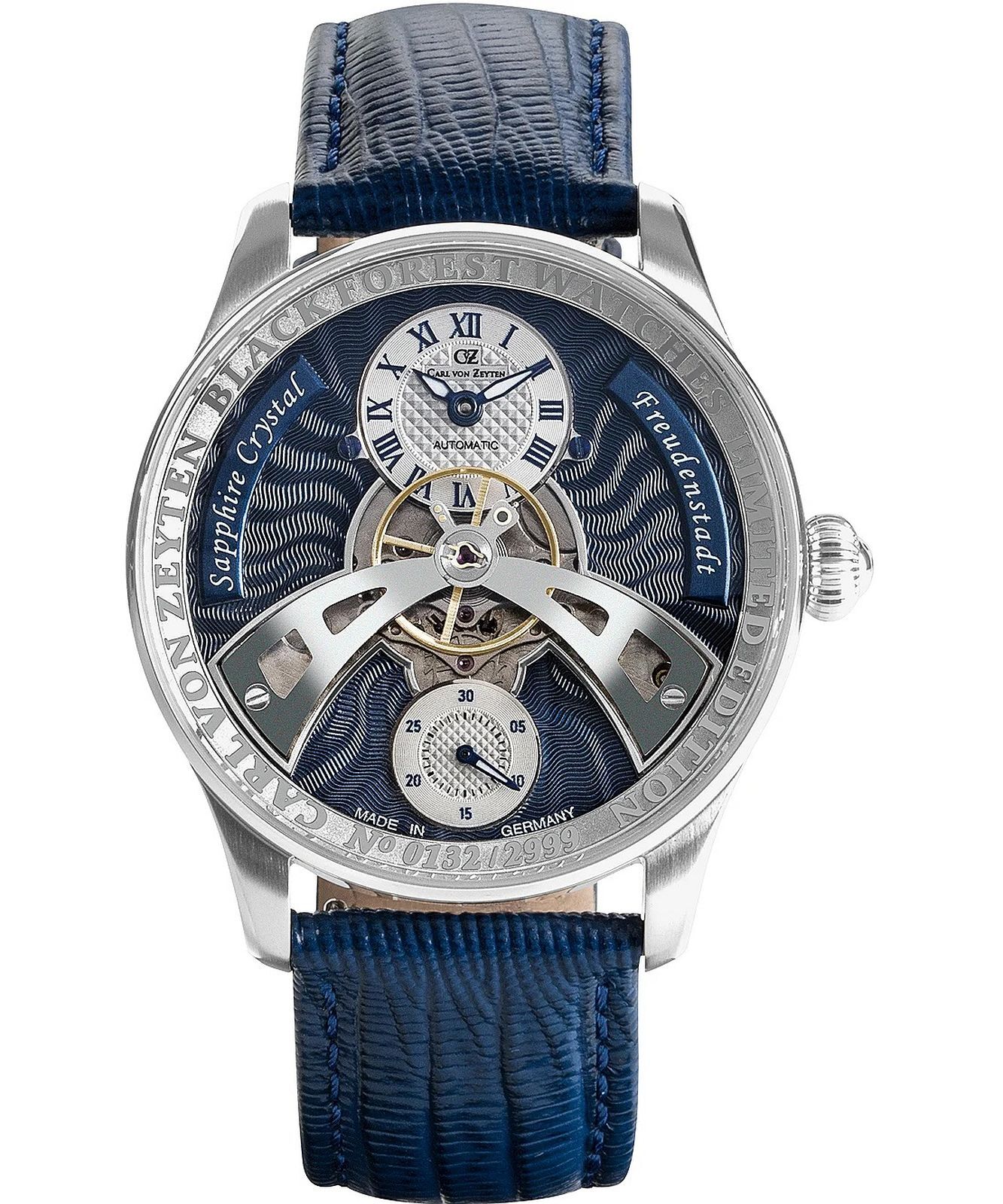 Carl von Zeyten Freudenstadt Black Forest Limited Edition Herrenuhr CVZ0043BLS
