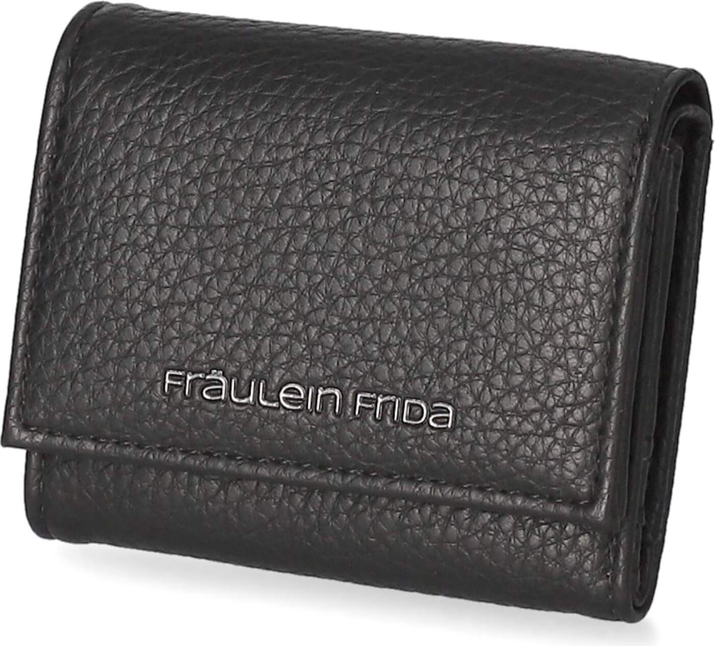 Fräulein Frida Damen Geldbörse Schwarz Synthetik