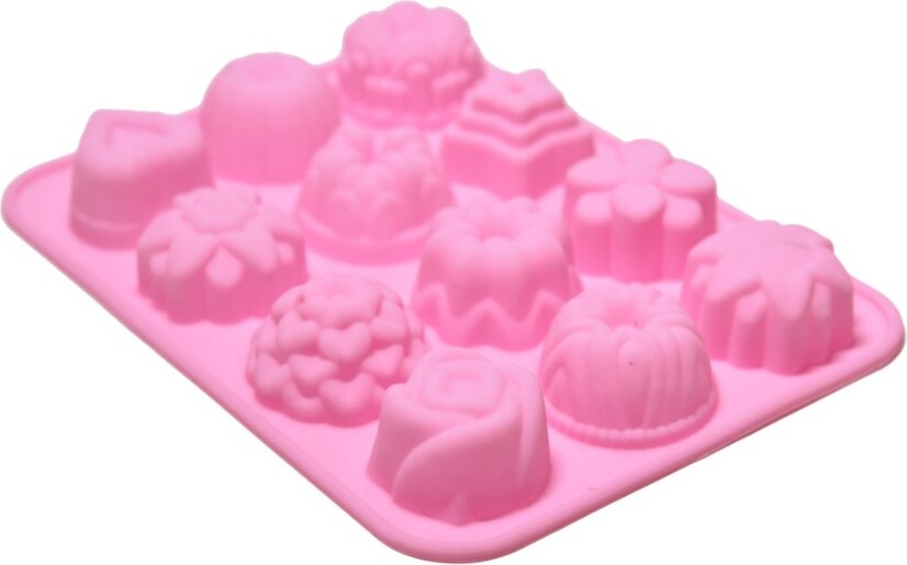 Mmgoqqt Silikon-Muffinform, Kuchen-/Dessert-Silikonform, handgefertigte Seifenformen, DIY-Seifenform, Silikon-Seifenform, Backform für Seife, Brot, Schokolade, Gelee, Süßigkeiten, 2 Stück, zufällige Farbe Kau-XJH-LA-20250220-473