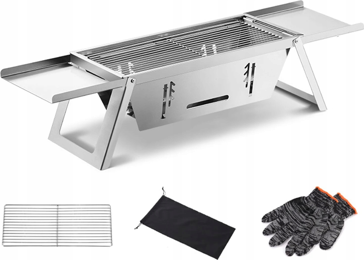 ZÁHRADNÝ GRIL KEMPINGOVÝ TURISTICKÝ HOTPOT TAŠKA 73 cm PRENOSNÝ