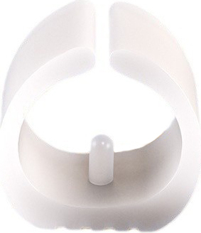 INF 10er-Packung bogenförmige Möbelbeinpolster Weiß XL 378877