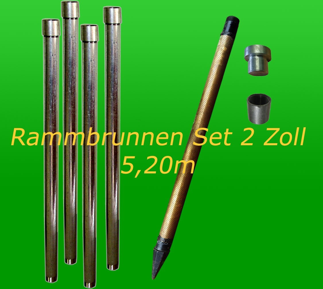 Sonstige Rammbrunnen Set 2 Zoll 5.20m 11 teilig