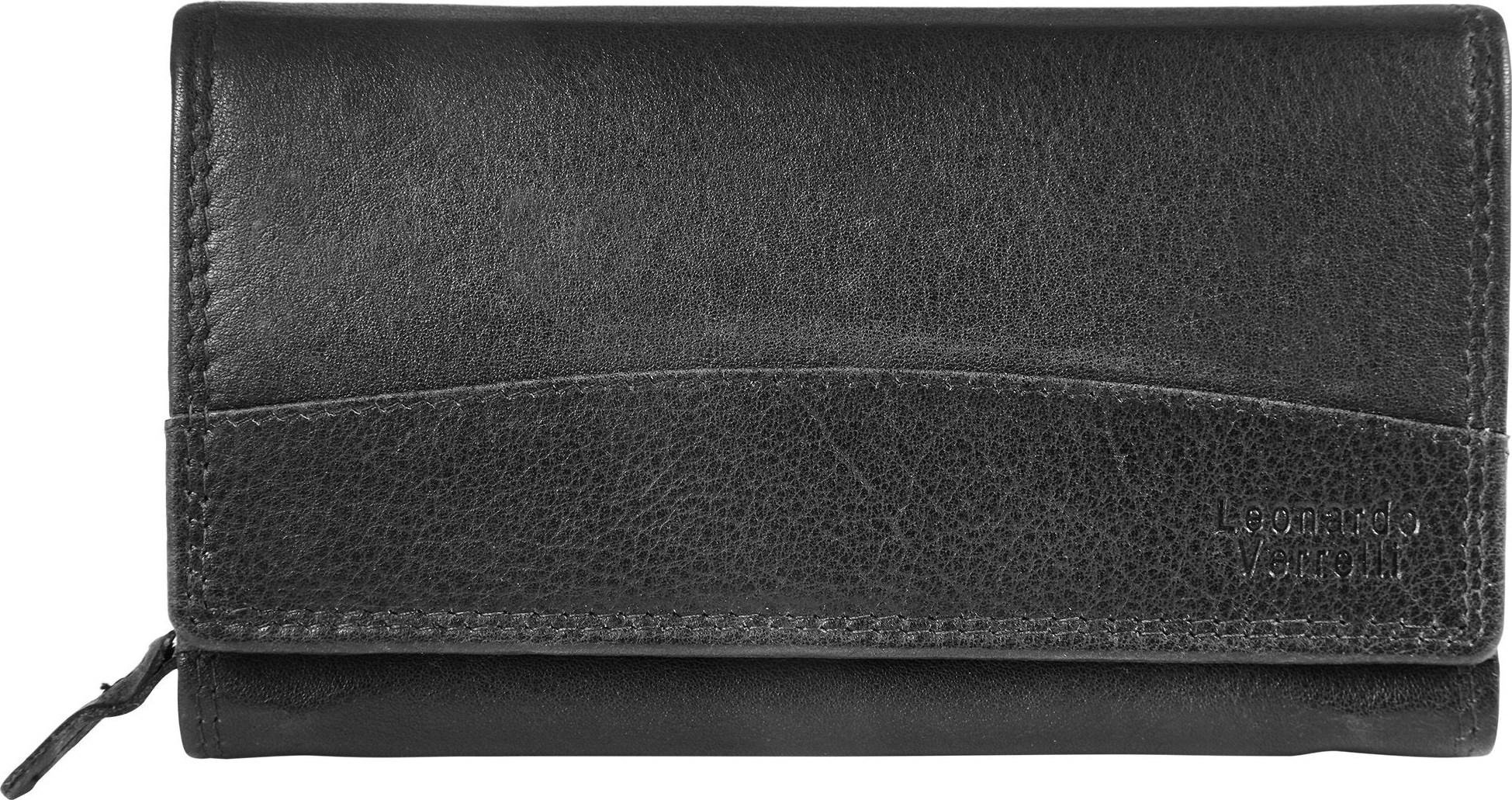 Leonardo Verrelli Damen Geldbörse aus Echtleder mit RFID-Schutz