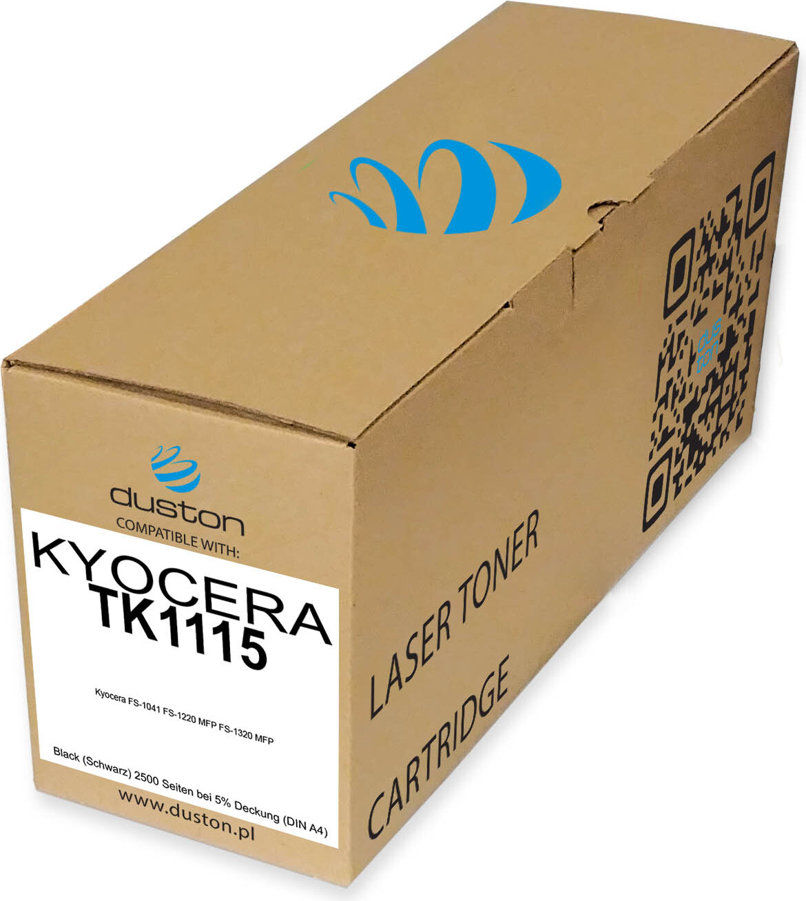 TK1115, TK-1115 Tonerová tlačová kazeta čiernej farby kompatibilná s Kyocera FS1041 FS1220 MFP FS1320 MFP