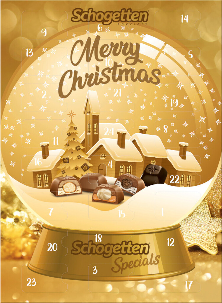 Schogetten Specials Adventný kalendár s 24 pochúťkami 199g