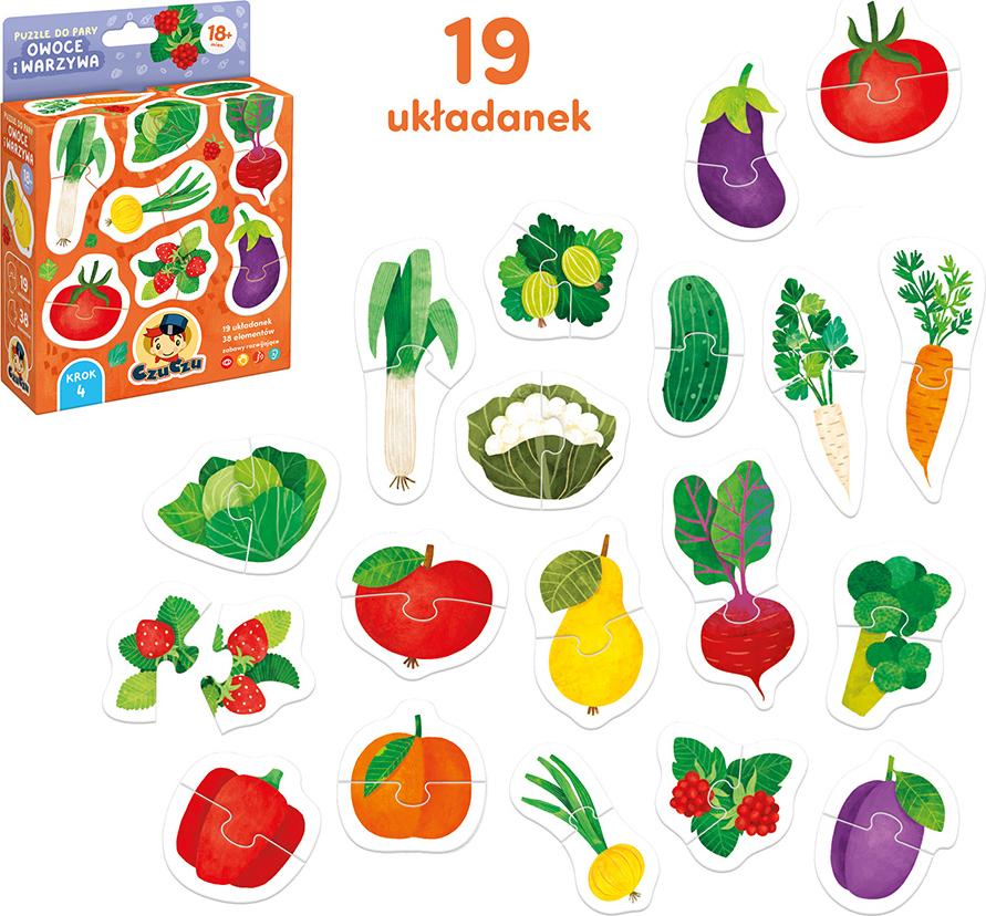 CzuCzu-Paarungsrätsel. Obst und Gemüse . 18 Monate +