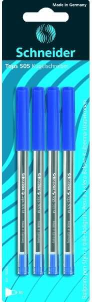 Schneider Take 4 138003 balpen zwart, rood, blauw, groen Medium 0,5 mm