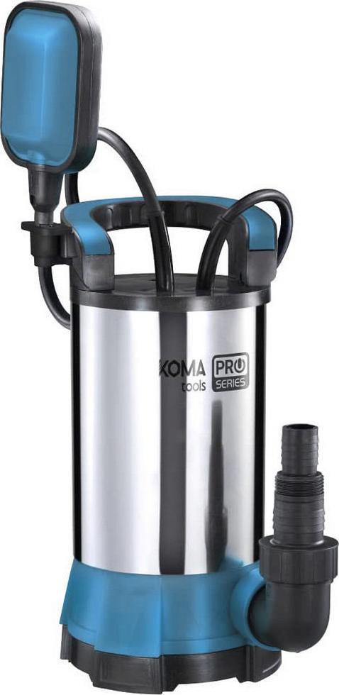 Pumpe für sauberes Wasser Extraktion 500w Edelstahl 17x30cm sauber koma tools