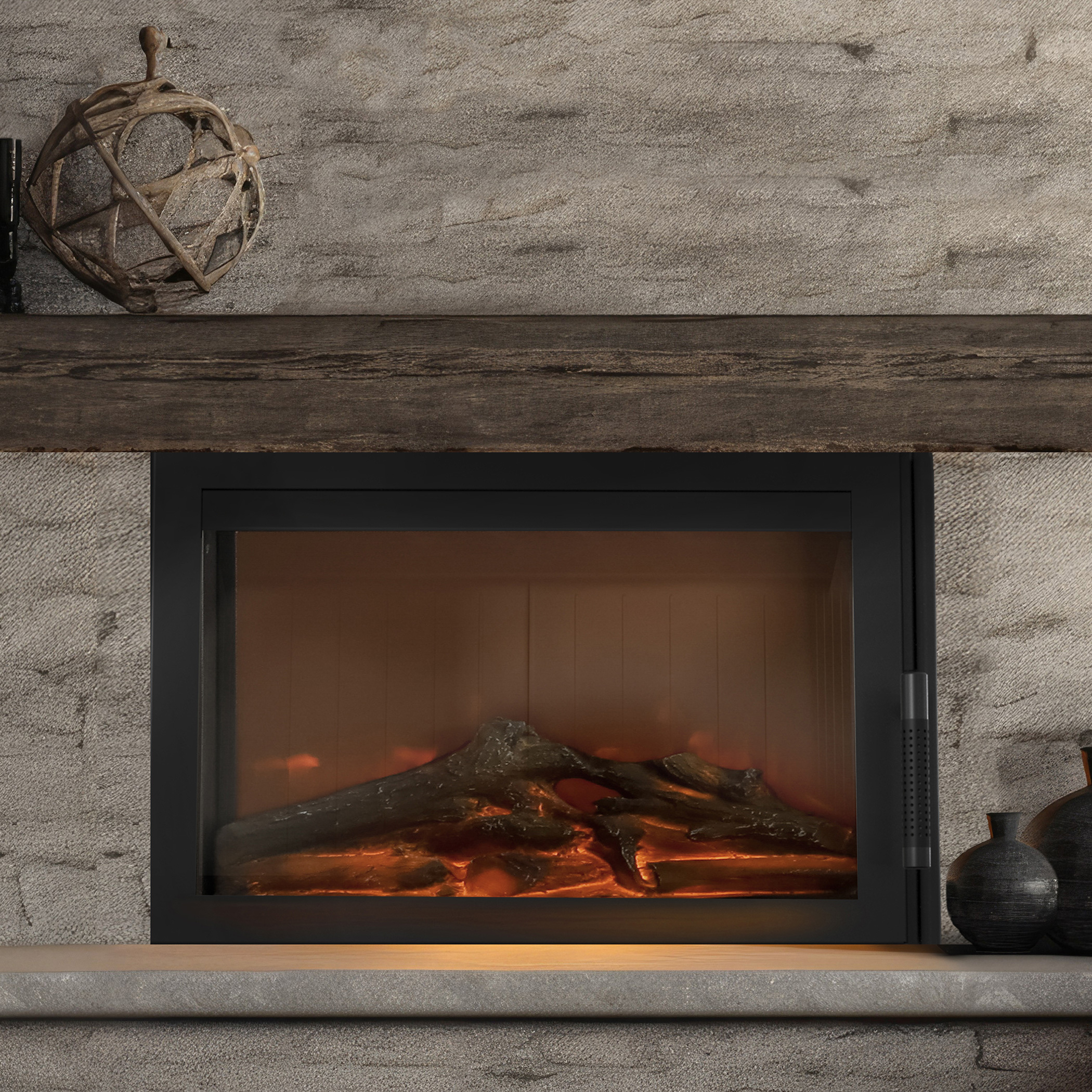 Oceľový krb Zibi 11 kW Ø 180 so zatváraním dverí