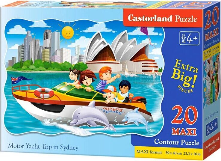 CASTORLAND puzzle 20 MAXI Teile - Yacht in Sydney WLP-Castorland-02375