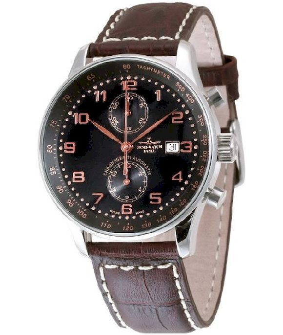 Zeno-Watch - Náramkové hodinky - Pánske - Chrono - X-Large Retro Bicompax - P557BVD-c1