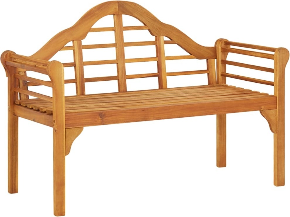 Gartenbank 125 cm Massivholz Akazie