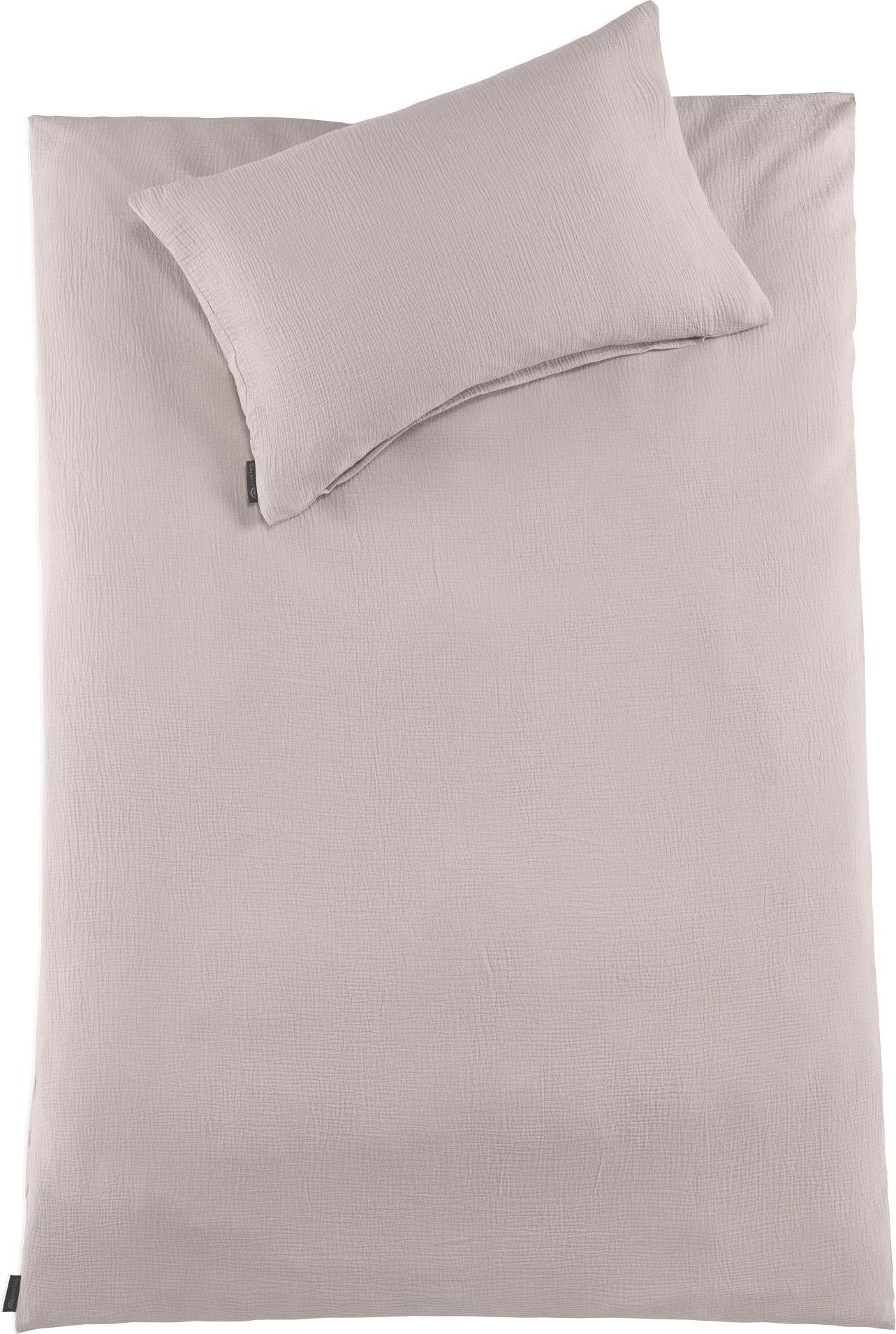 pure hug Musselin Baby Bettwäsche 100 x 135 cm Bettbezug Kopfkissenbezug 40 x 60 cm Zartrose 4654655654