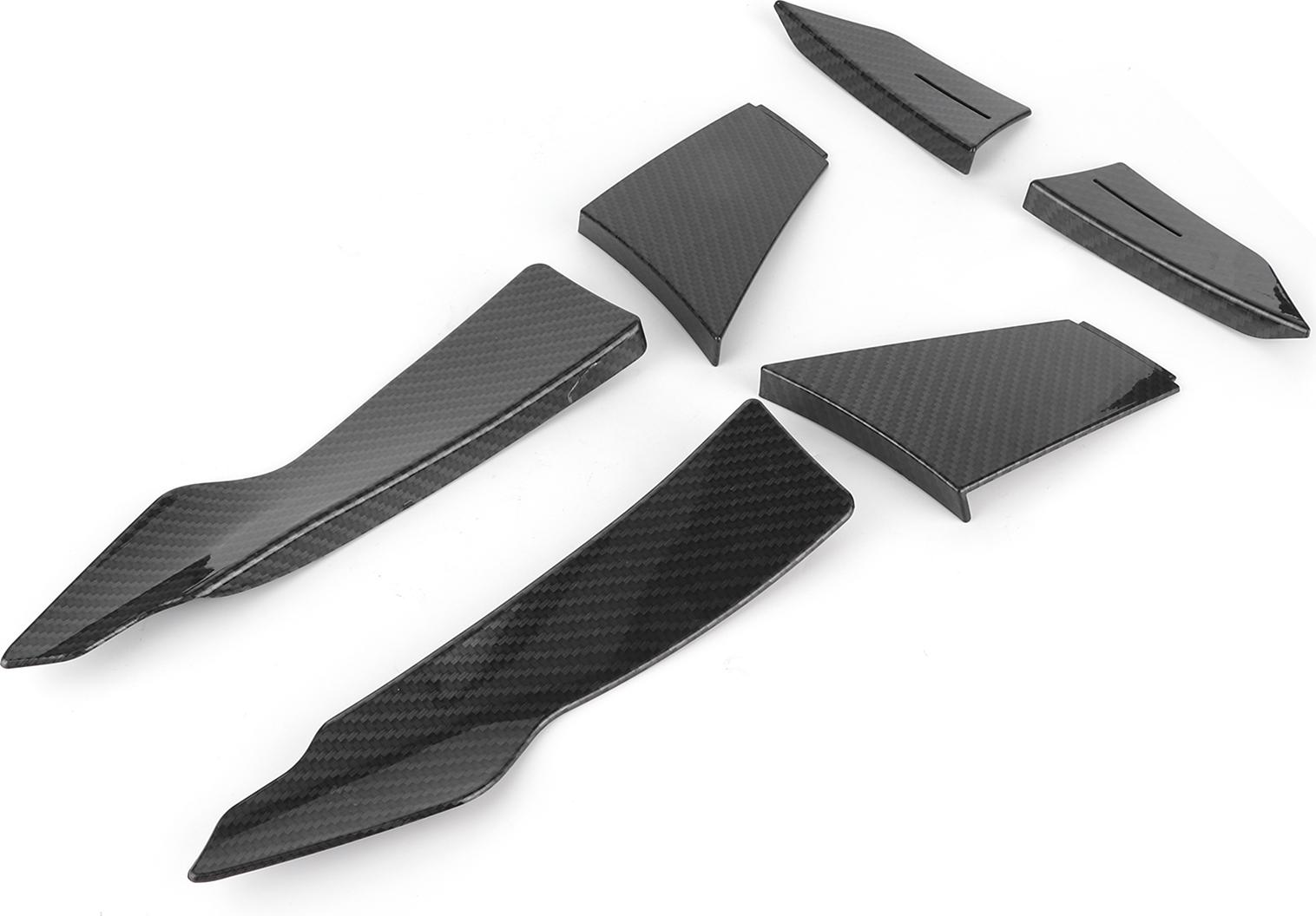Gistuch Paar Frontlippensplitter Stoßstangen-Seitenflossen ABS-Karosseriespoiler Passend für 3er F80 M3 15-19