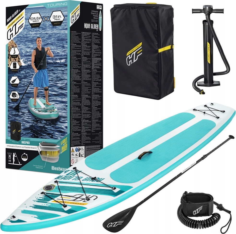 Sup Aquaglider 320Cm Bestway - Yoga Board, Surf, Pádlo, Batoh 110Kg