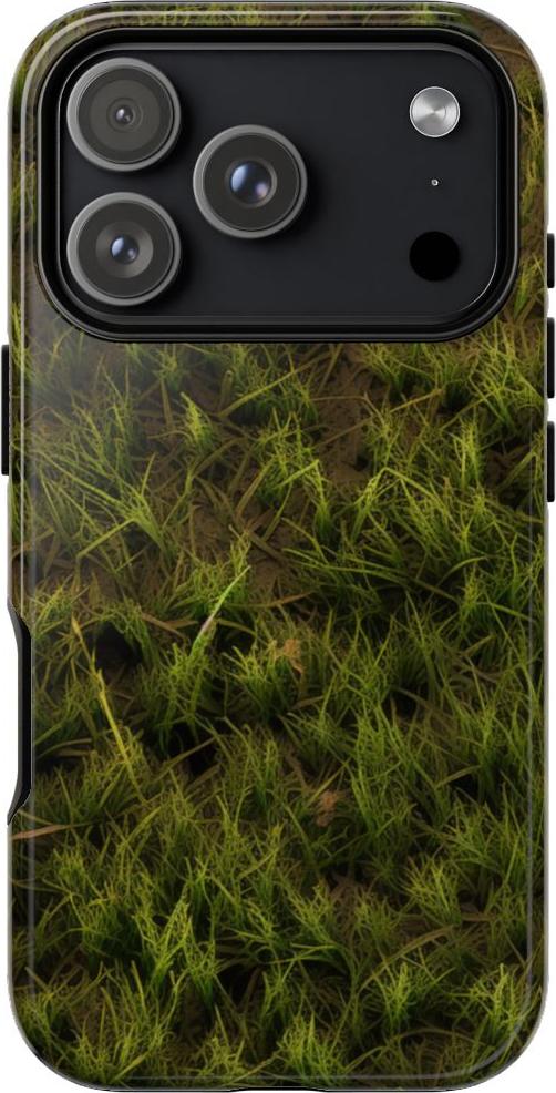WOYC Grüne Grashalme auf Erdboden – Hülle Kompatibel mit iPhone 17 Pro Tgh-gl-ip17pr-33538