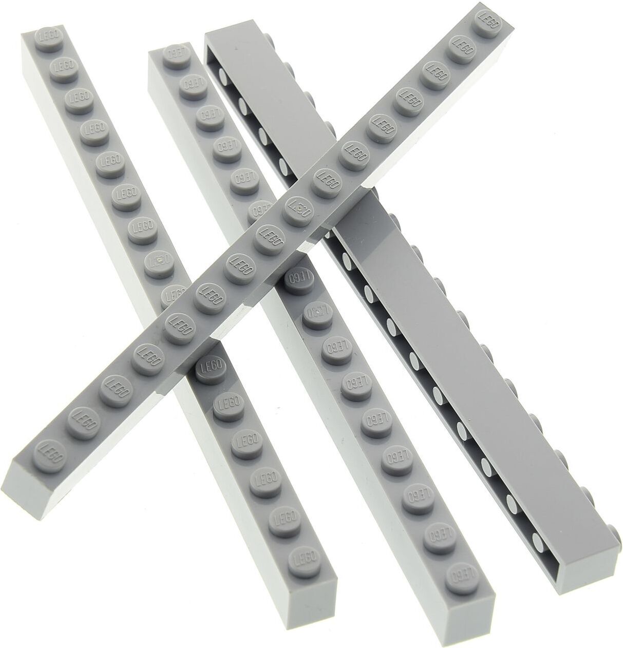 4x Lego Bau Bau Stein 1x1616x1 neu-hell grau Basic Star Wars 75159 4211366 2465