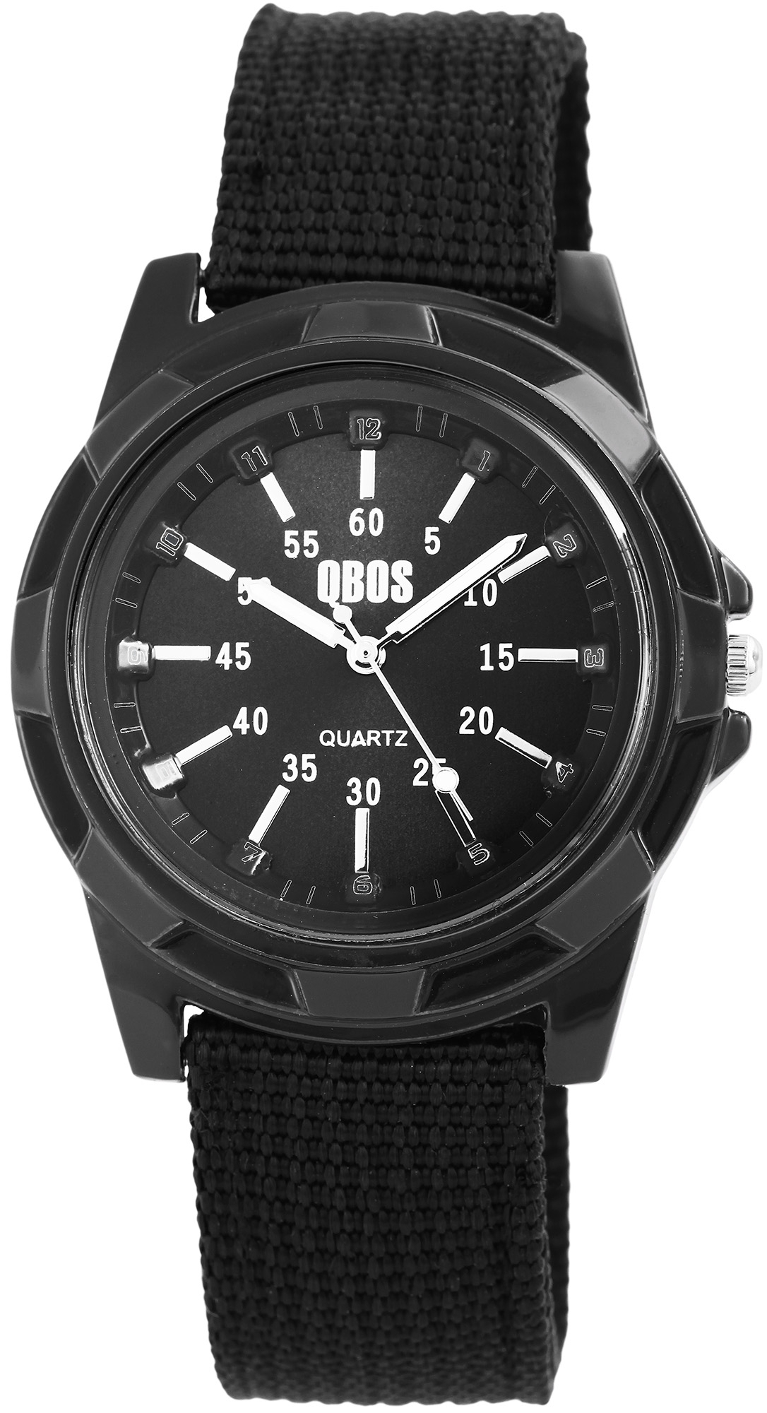 QBOS Herrenuhr mit Textilarmband 2900078-004