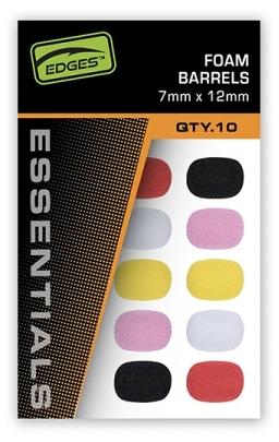Fox Edges Foam Barrels Mixed Colour 7x12 mm