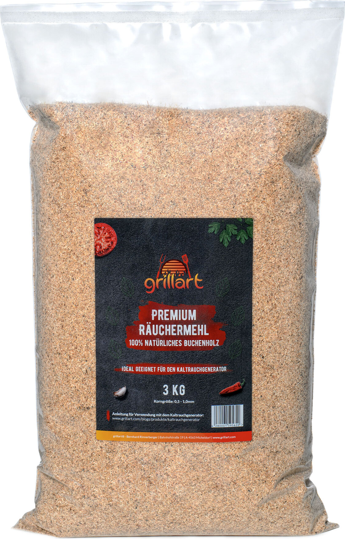 grillart® Premium Räuchermehl aus Buchenholz - 3KG GA-1014