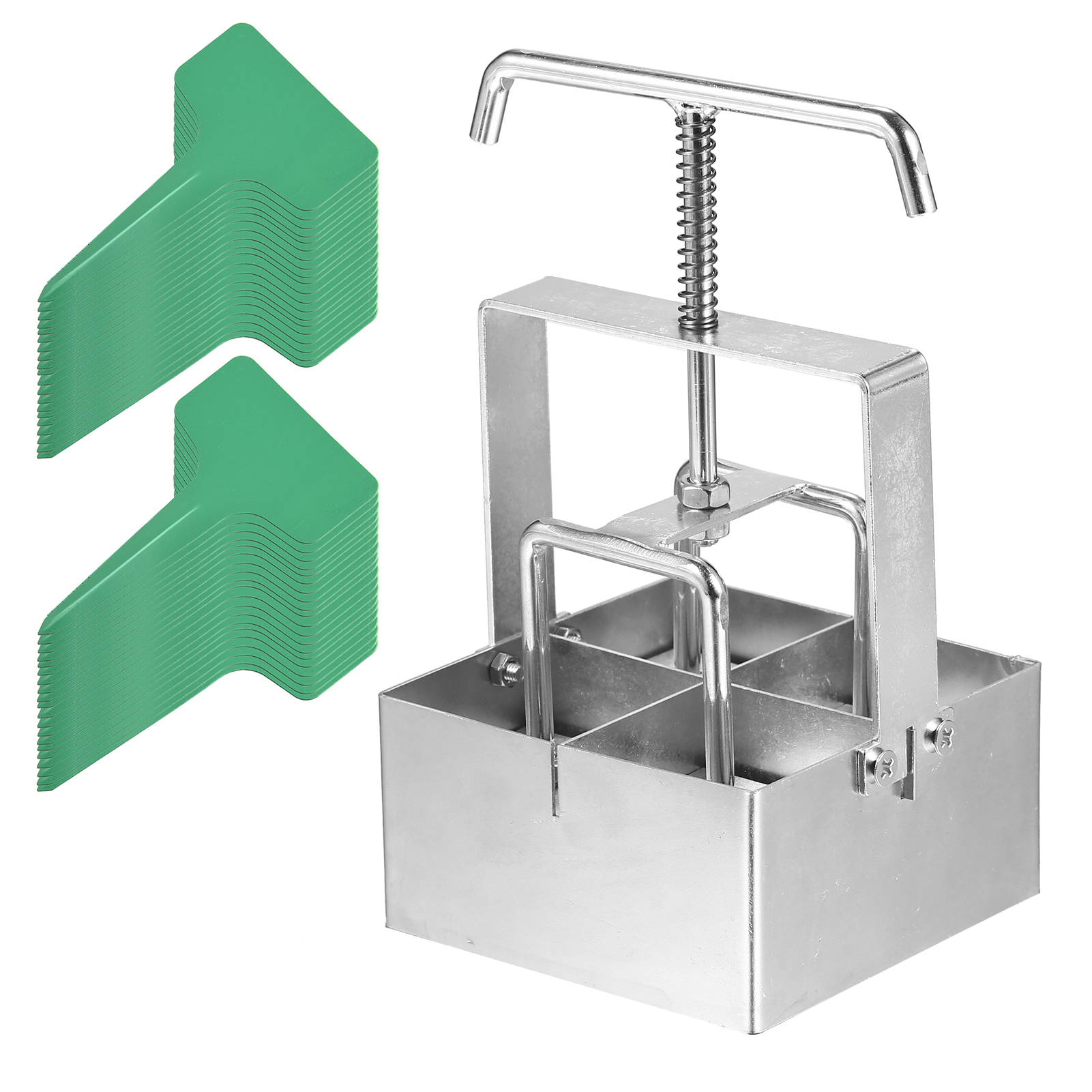 KKmoon Handheld Soil Blocker 2-Zoll Soil Block Maker Soil Blocking Tool with Dibbles Dibbers for Garden Kultivieren Sie Setzlinge und kultivieren Sie Erde