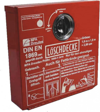 MBS FIRE Löschdeckenbehälter aus Stahlblech Löschdecke