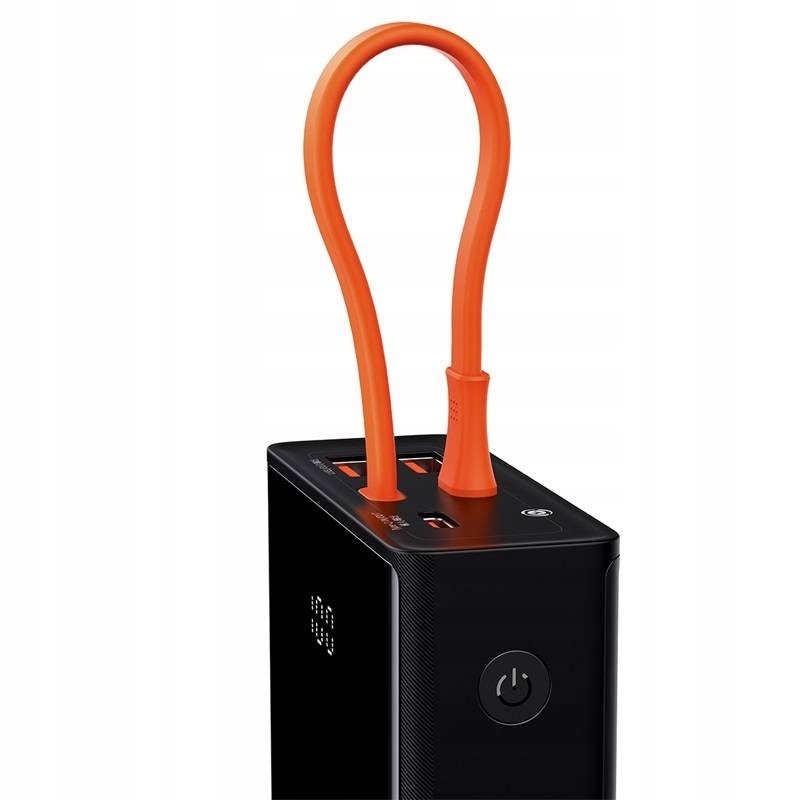 Powerbank Baseus 20000Mah 65W Pd Qc3.0 Usb-C Kabel Led Laptop Tablet Schwarz BELLA-B-0273