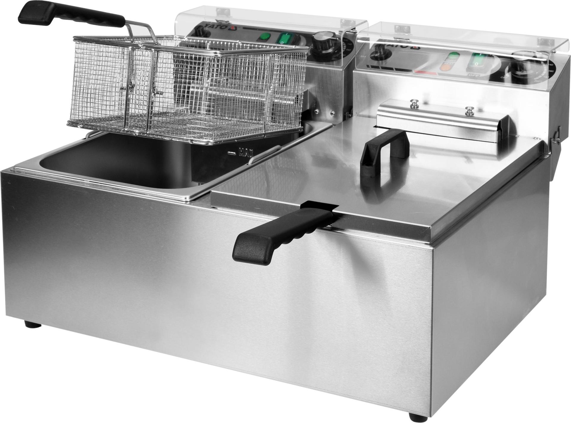Yato Gastro Zweikammer-Fritteuse 2x5000W 2x17l TRI-YG-04624