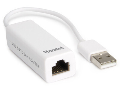 Hamlet HNU2F100, Kábel, USB, Ethernet, 100 Mbit/s, Biela