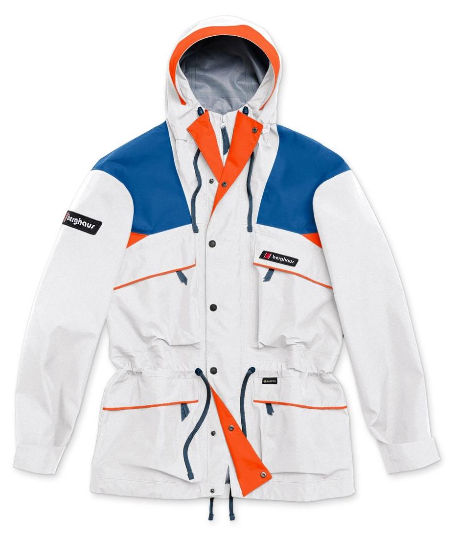 Trango Mountain Jacket Adult Unisex Stone/Hale Navy (GRY/DKBLU, grey), Größe S (48), 4A001928MJ5, Berghaus