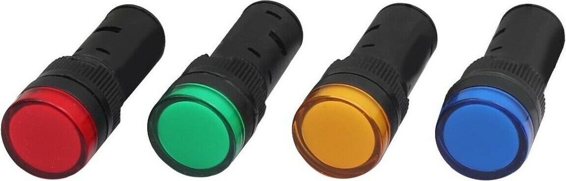 Tivendis Leuchtmelder Kontrollleuchte Signallampe Signalleuchte Warnlampe Signallampe LED 16mm Rot 24V