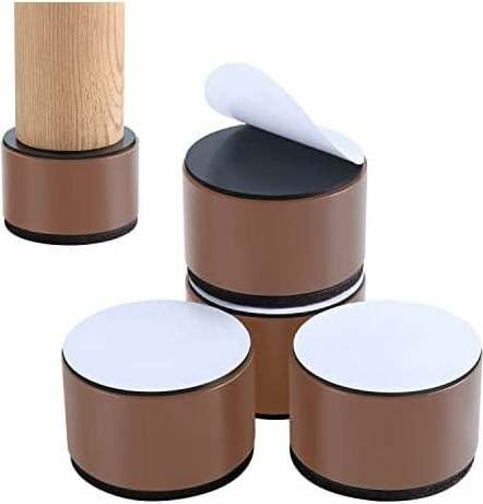 Jormftte Betterhöhungen, Möbelerhöhungen erhöhen die Höhe um 2 Zoll, 10.000 Pfund solide Stahlstützen, Tischerhöhung, Stuhl- oder Sofaerhöhung, 4er-Set Möbelerhöhungen KAU-HT-CPK-PH-20250423-57