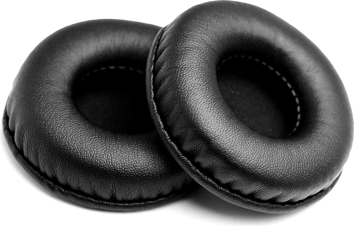 Náhradné vankúšiky do ušíPolyuretánkožené vankúšiky do uší pre /Pioneer/Sennheiser/Motorola/Razer// slúchadlá do uší 90 mm čierne