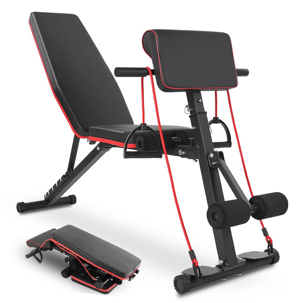 Home Nature Wohnkonzept Hantelbank Trainingsbank Fitness Bank Bauchtrainer Schrägbank Bankdrücken klappbar HN0187