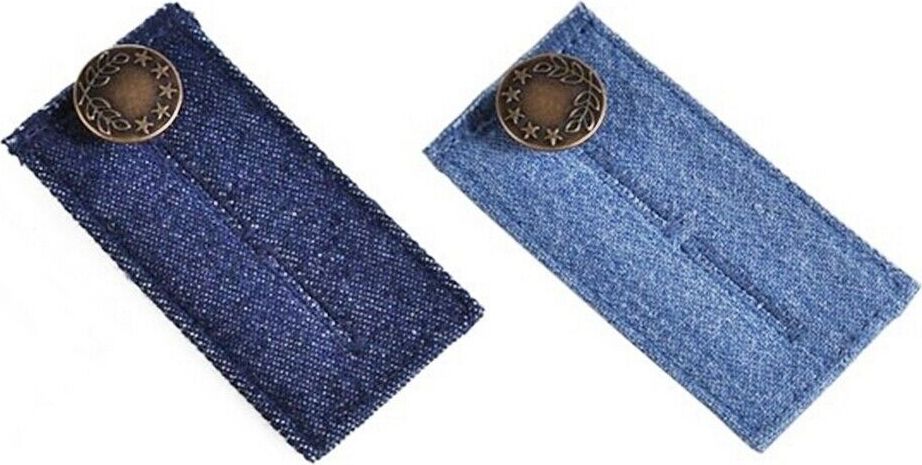 CKM 2 x Bunderweiterung Jeans Hosenerweiterung Rockerweiterung mit Knopf