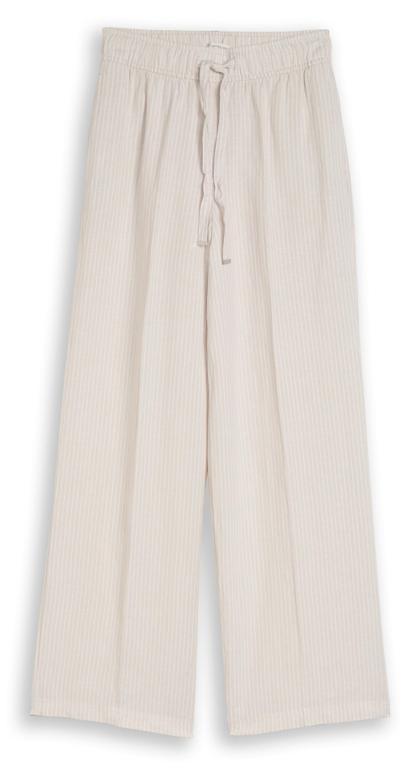 Tom Tailor Loose Fit Hose mit Leinenanteil