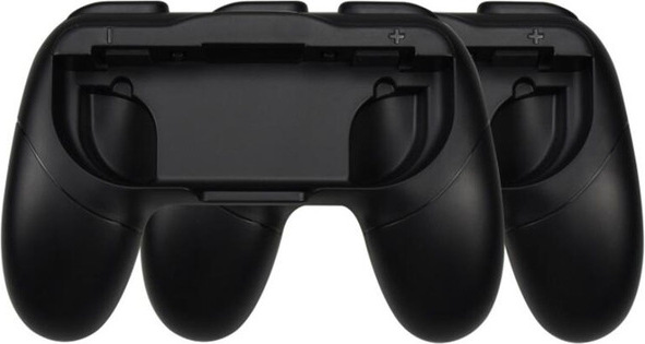 Alle Hersteller 2pcs Kunststoff Anti-Skid Griffgriff Halterungen Schutzhülle für Switch Joycon Controller schwarz 14810028