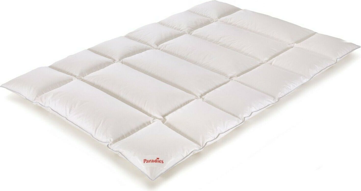 Paradies Daunendecke 135x200 cm Winter Decke "Elea 90" RDS Entendaunen 100% Baumwolle 096490