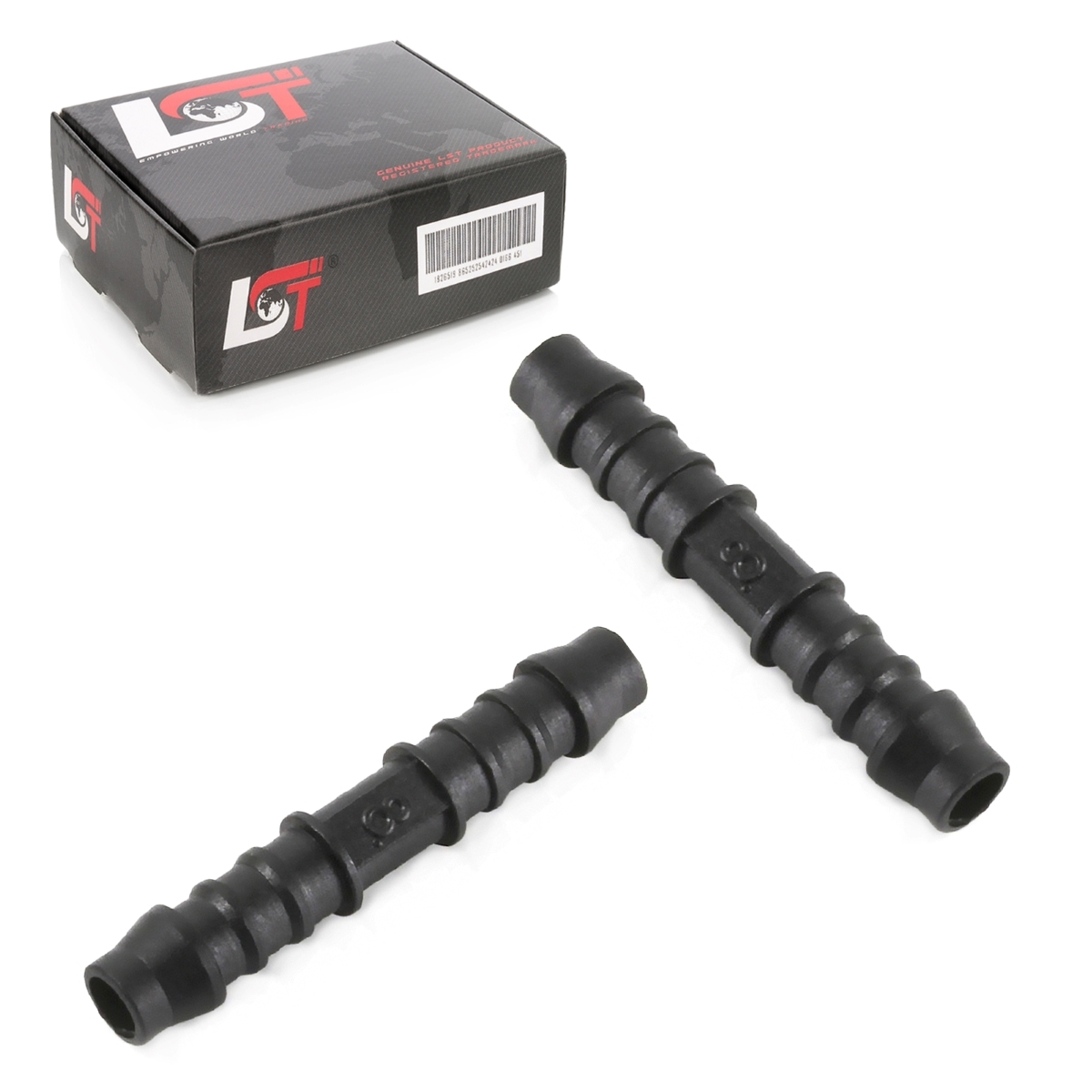 LST 2x Verbinder Verbindungsstück für Rohr und Schlauchverbindungen Ø 8 mm CL-00383 x2