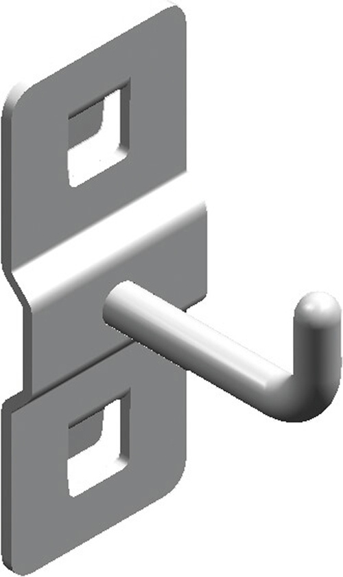 Kunzer Einzelhaken für Rückwandlochung 10 mm x 10 mm WES1714.1