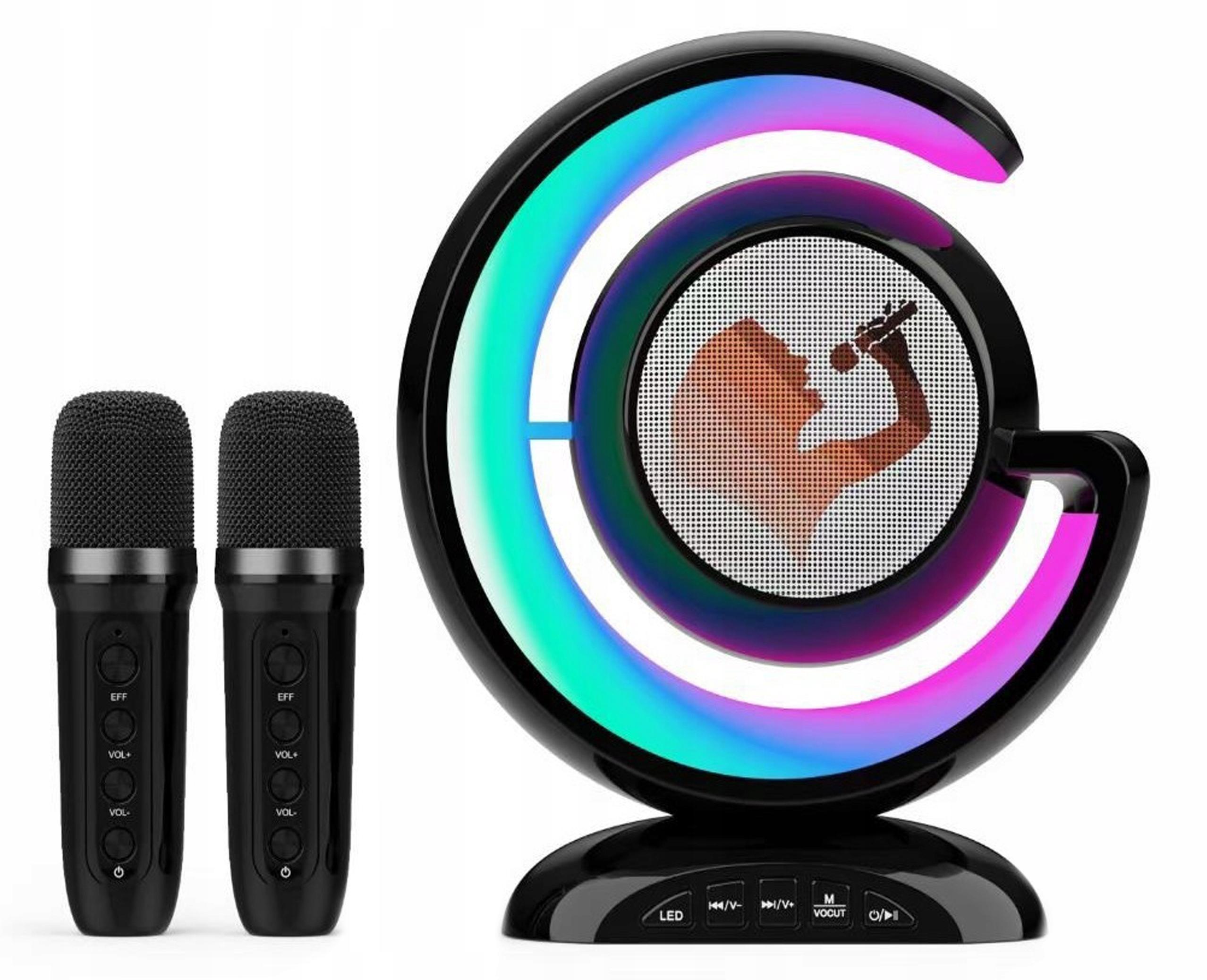 Bezdrôtový, Výkonný Bluetooth Karaoke Reproduktor + 2 Mikrofóny Ako Darček