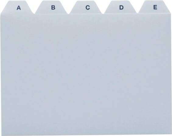 POV Leitregister A6 A-Z Kunststoff grau 625 LK