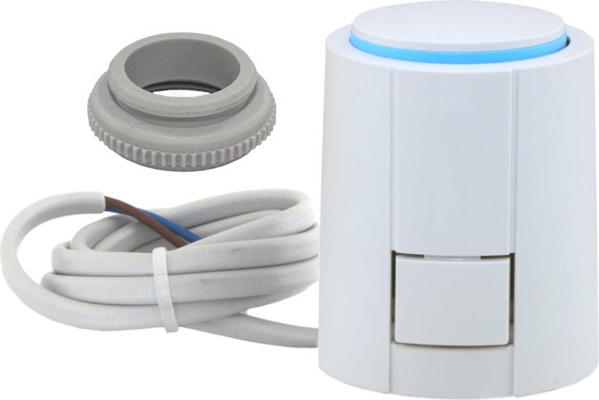 Möhlenhoff Thermoantrieb 24V NC mit VA10, Ersatz für KaMo 24V NC, Messingverteiler V-024NC-VA10