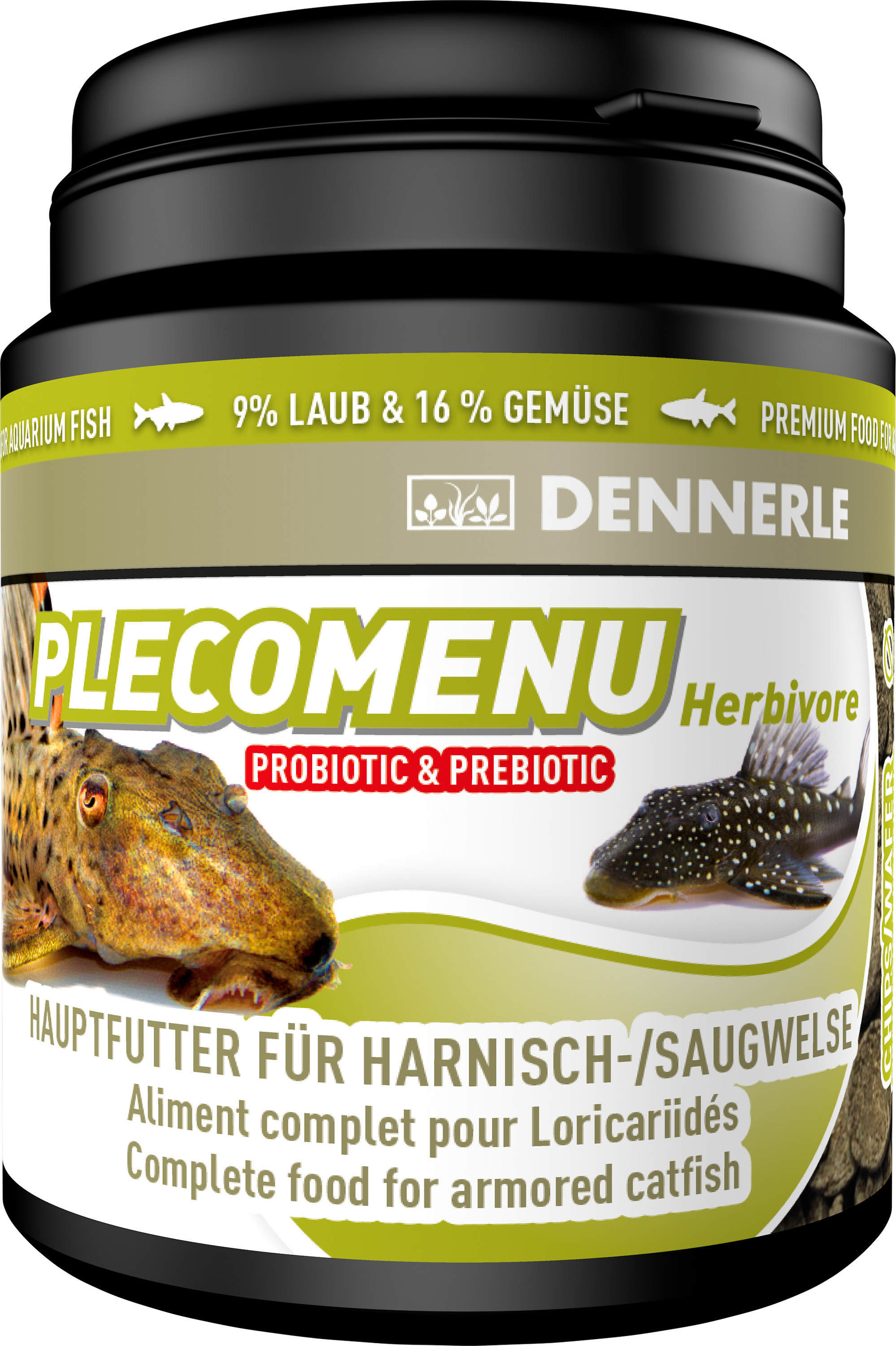 Dennerle Pleco Menu Herbivore 200 ml - Futter für Harnisch- und Saugwelse 7513