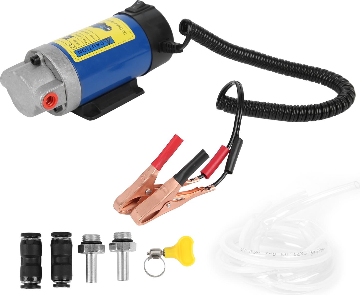 Gistuch 12V Öltransferpumpe 1-4L/MIN 100W Flüssigkeitswechsel-Extraktor für Auto-Motorrad-Boote