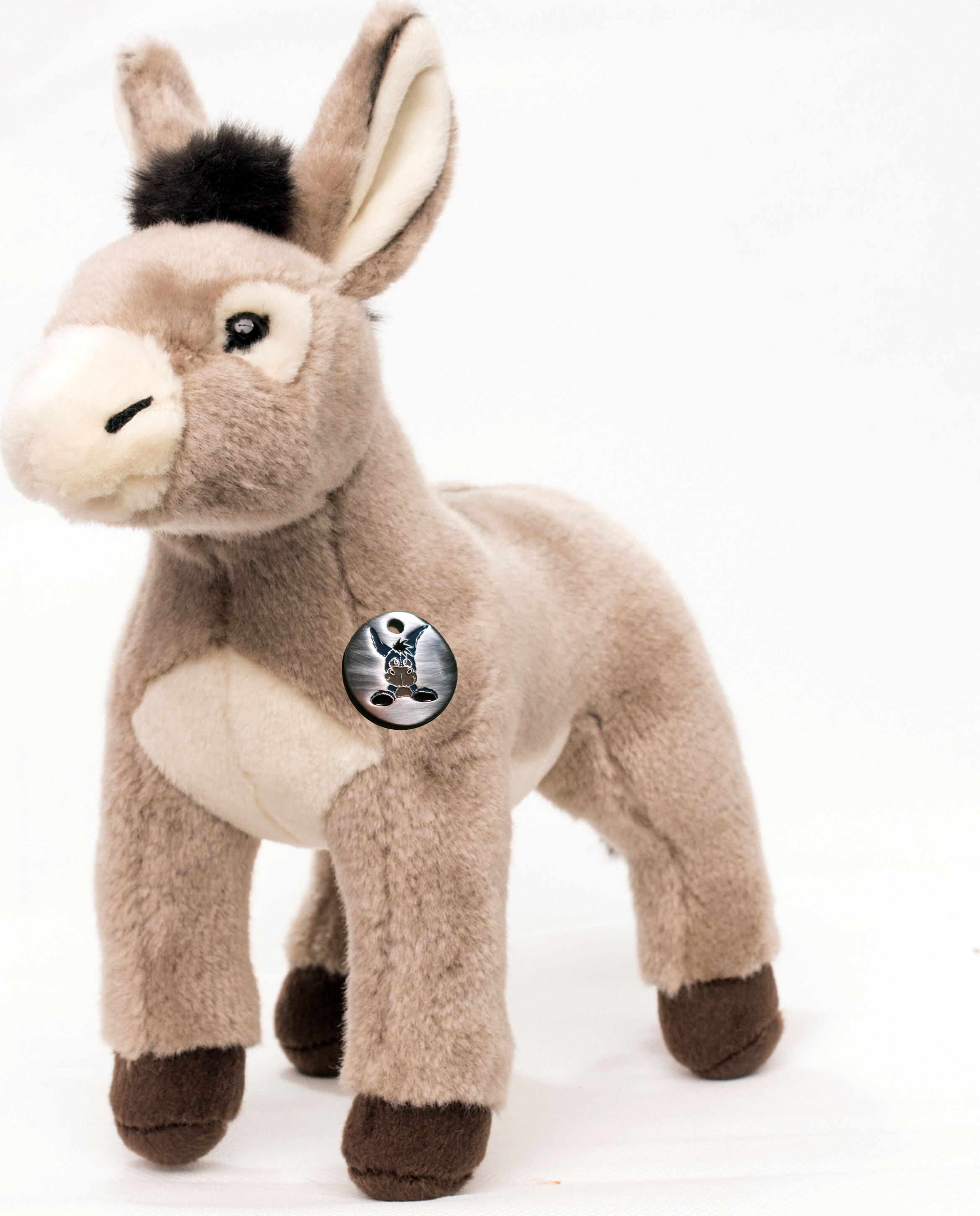 Kuscheltiere*biz Esel WALLY grau stehend Plüschtier 30 cm Plüschesel Kuscheltier KT531210-H92384